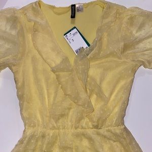 NWT cute yellow dress